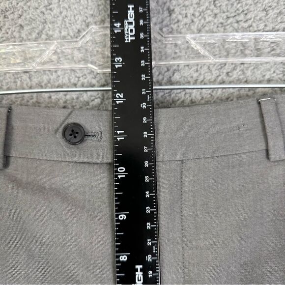 Madison Dress Pants Mens 36x31 Gray Flat Front Slacks - Picture 8 of 11